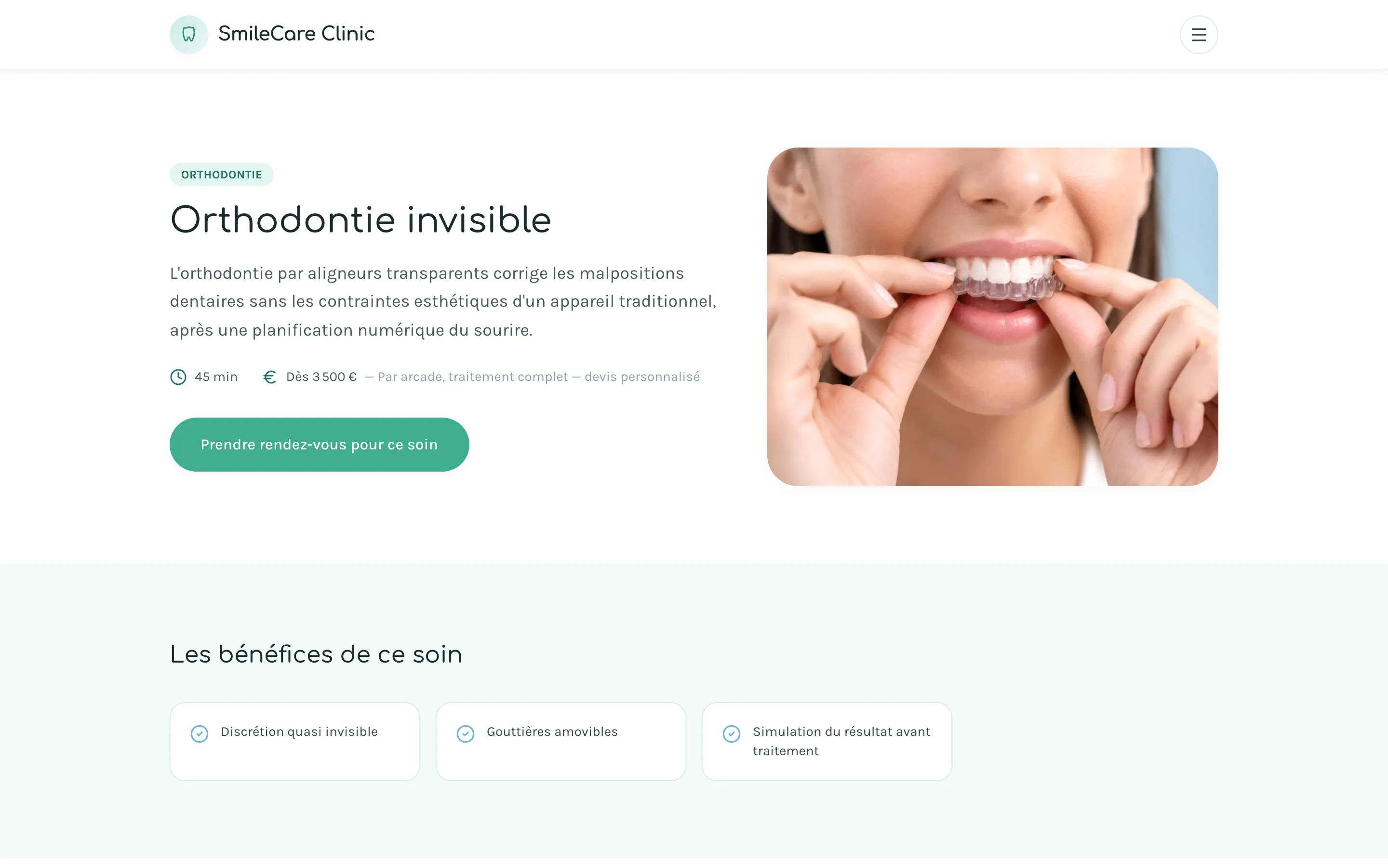 Capture d'écran de la page Une pédagogie qui désamorce l'appréhension